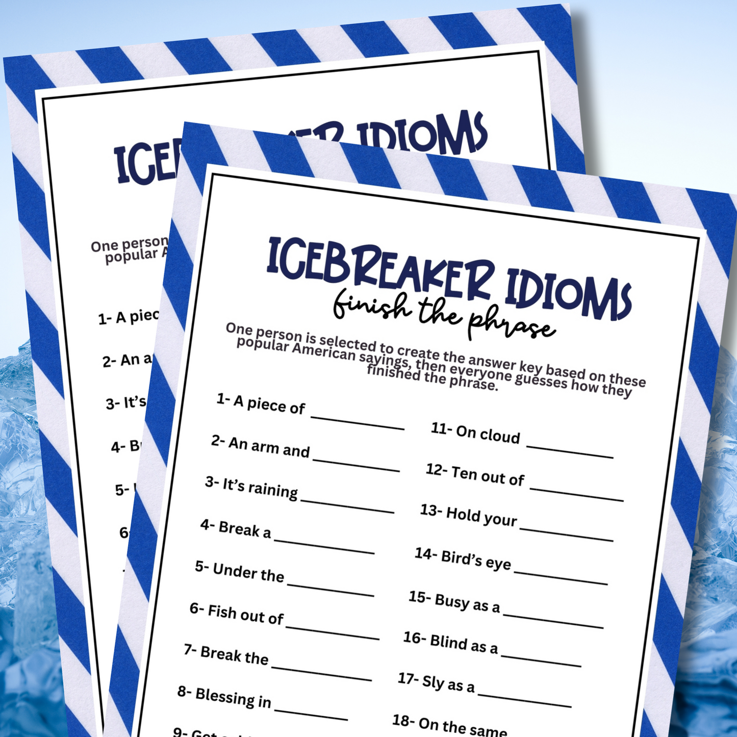 Icebreaker Idiom Race