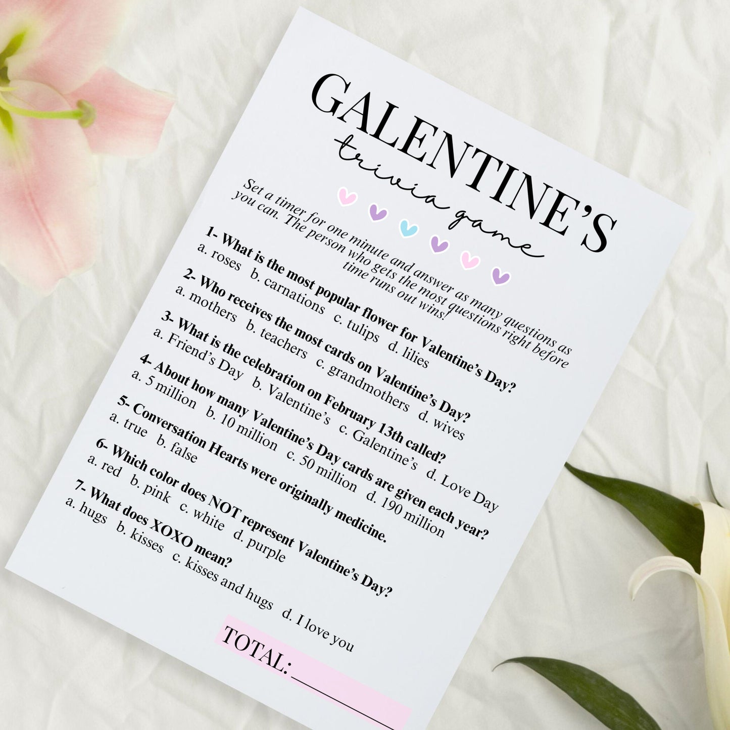 Galentine's Easy Trivia