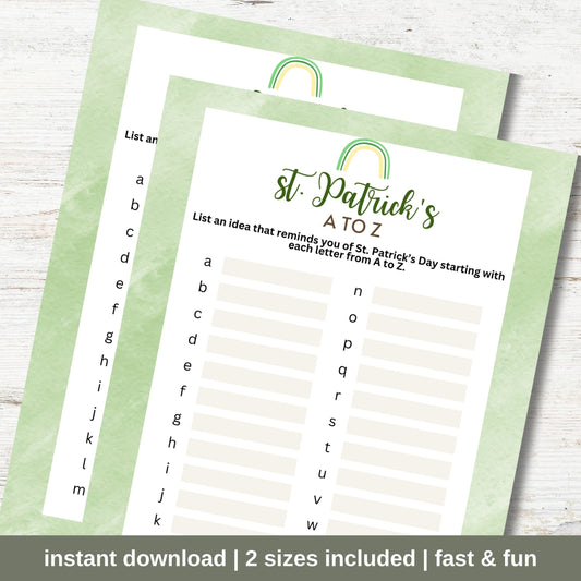 st patricks a to z race