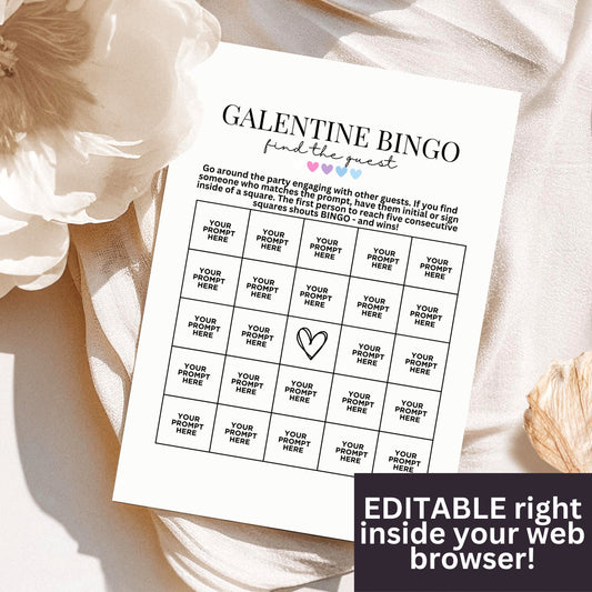 Editable Galentines Find The Guest