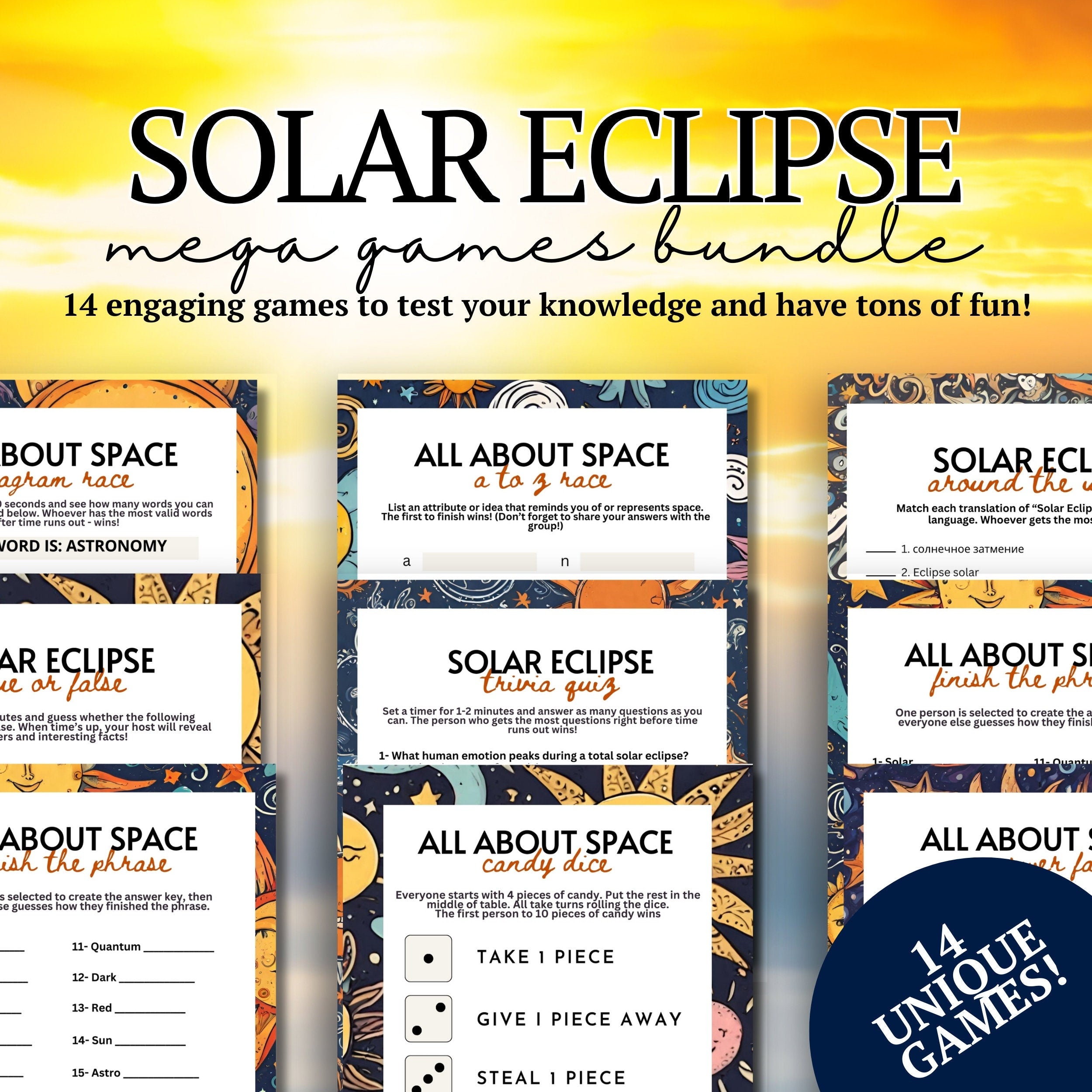 Solar Eclipse MEGA Bundle – Party Prints Press