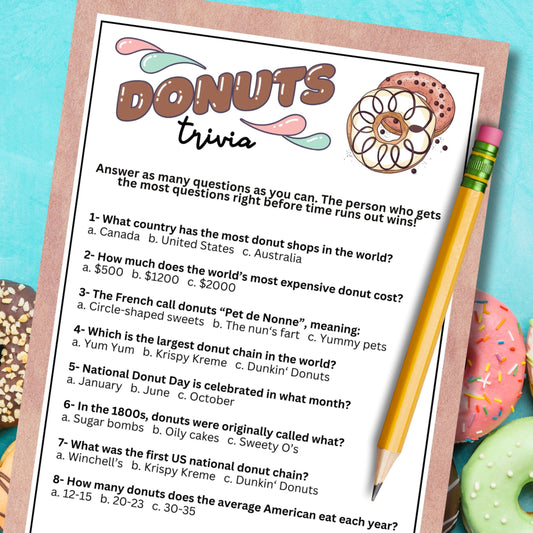 Donut Party Trivia