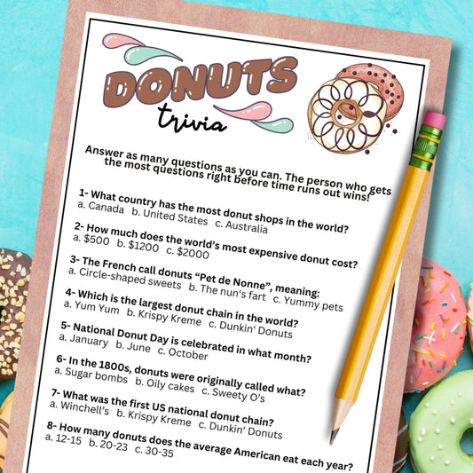Donut Party Trivia