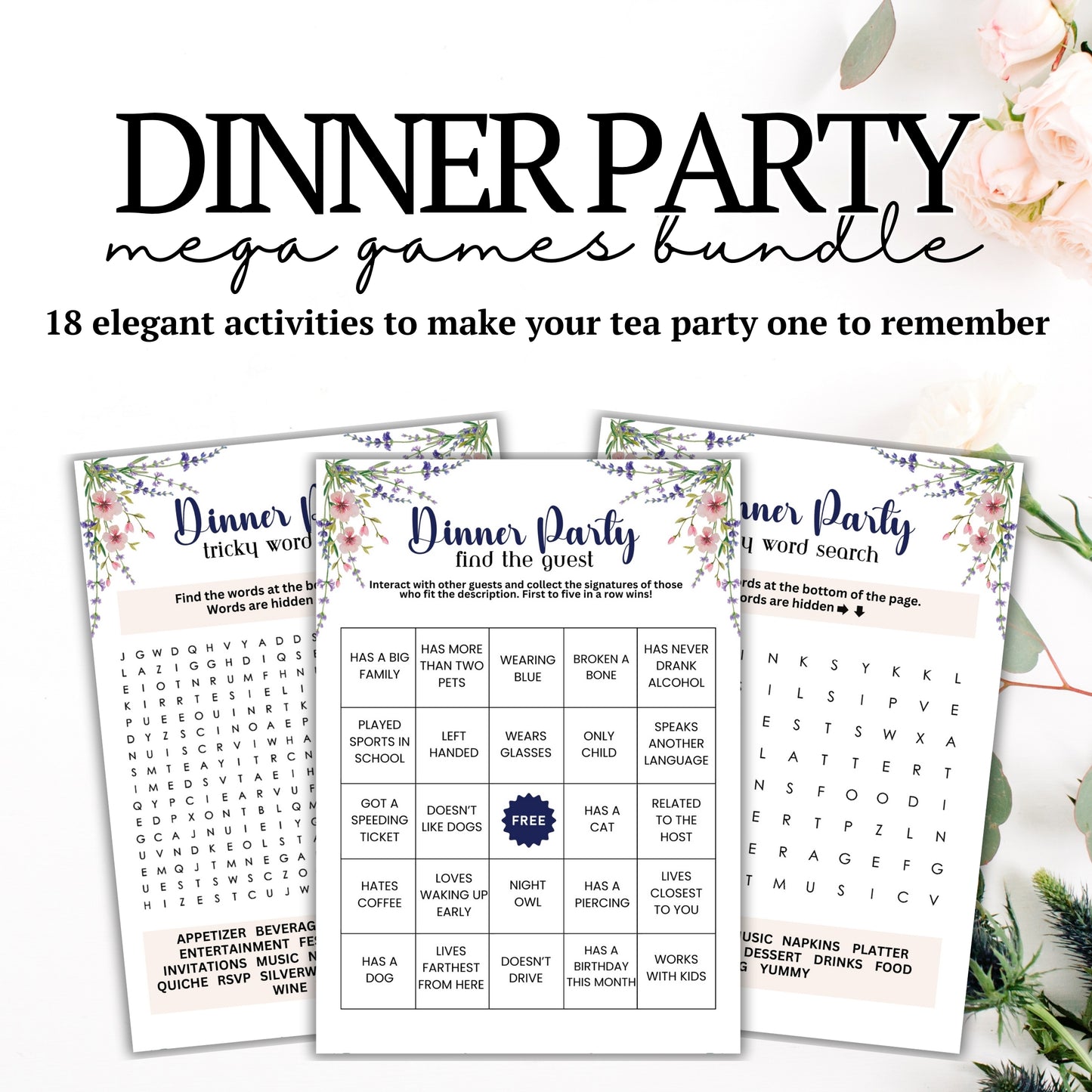 Dinner Party Games Bundle (18 Games)