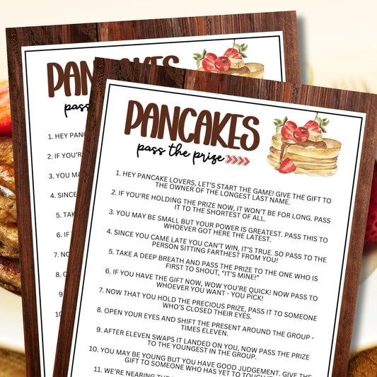 Pancake Party Pass The Prize