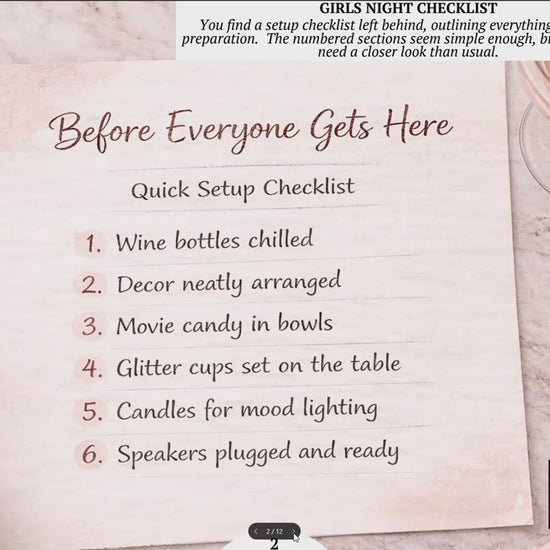 girls night escape game video