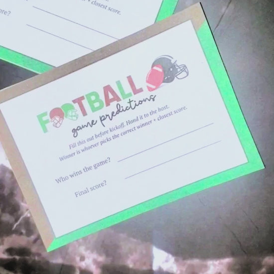 football game predictions cutout video