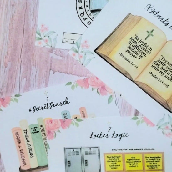 video of women's ministry "The Locked Legacy Letter" printable escape room from Party Prints Press