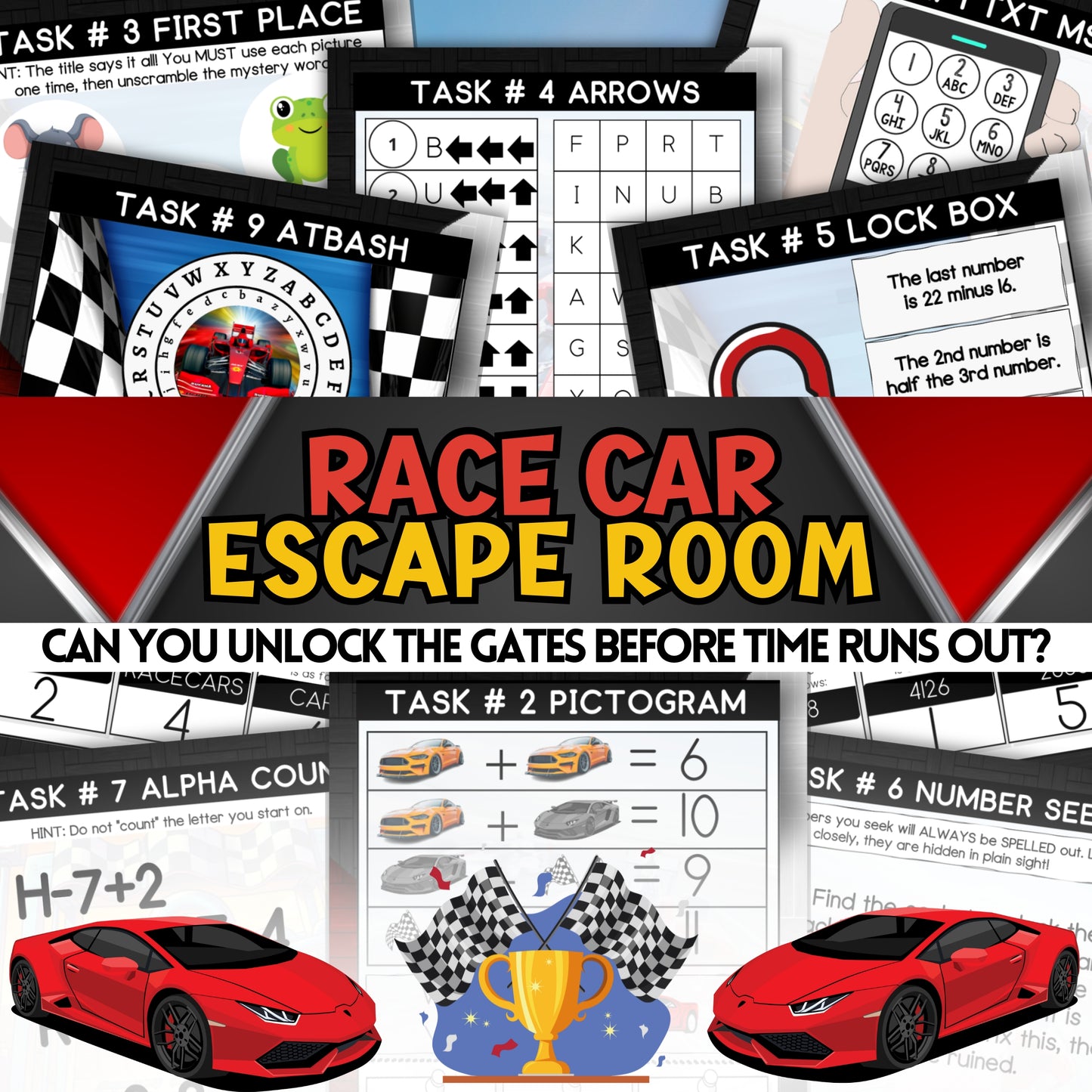 Racecar Escape Room (Ages 6-9)