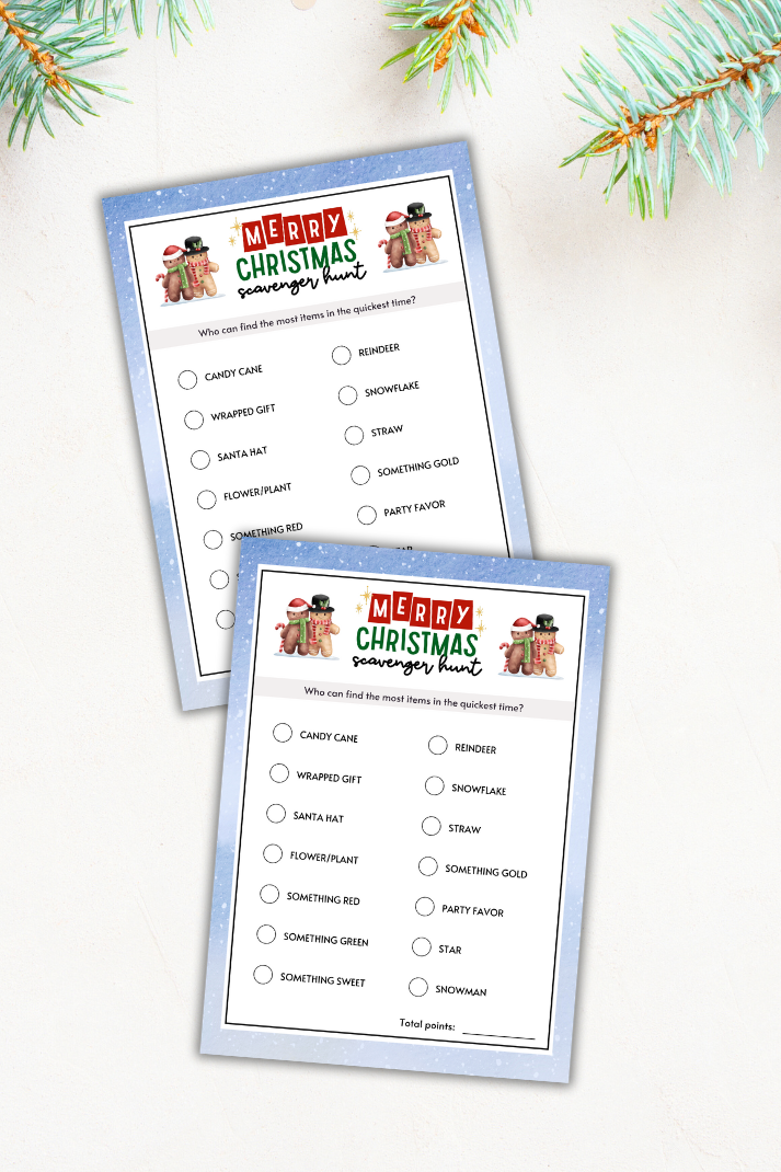 Christmas Scavenger Hunt For Kids