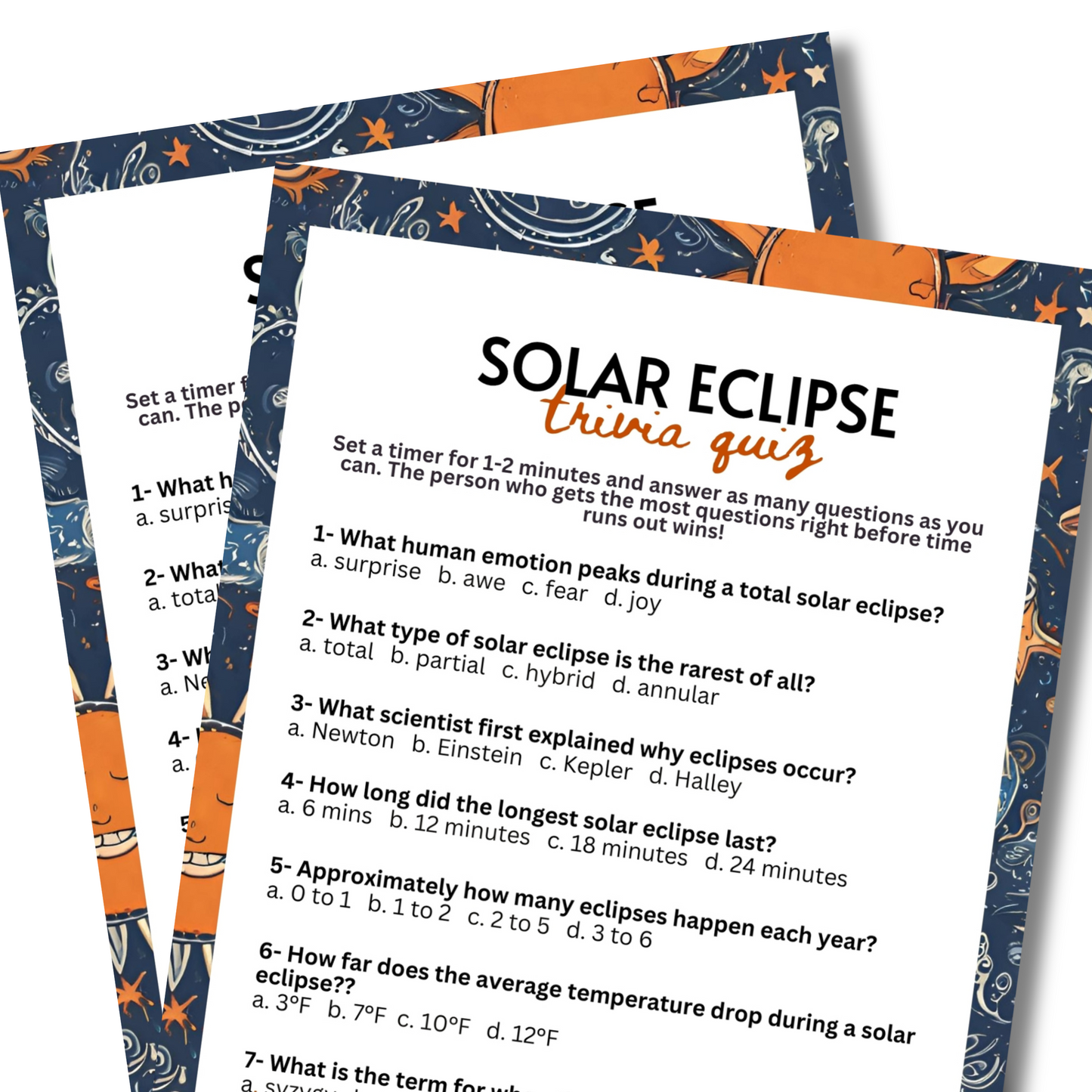 Solar Eclipse Trivia