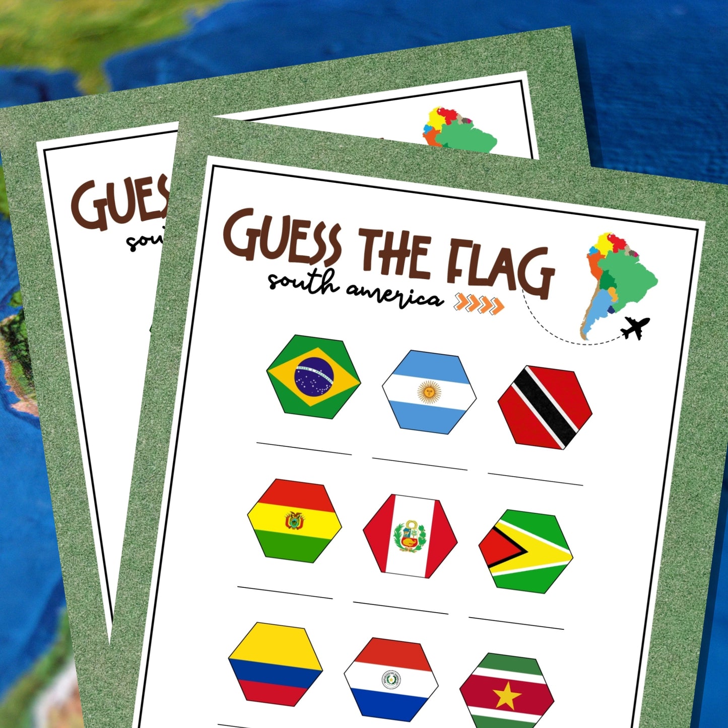 South American Flags Picture Quiz