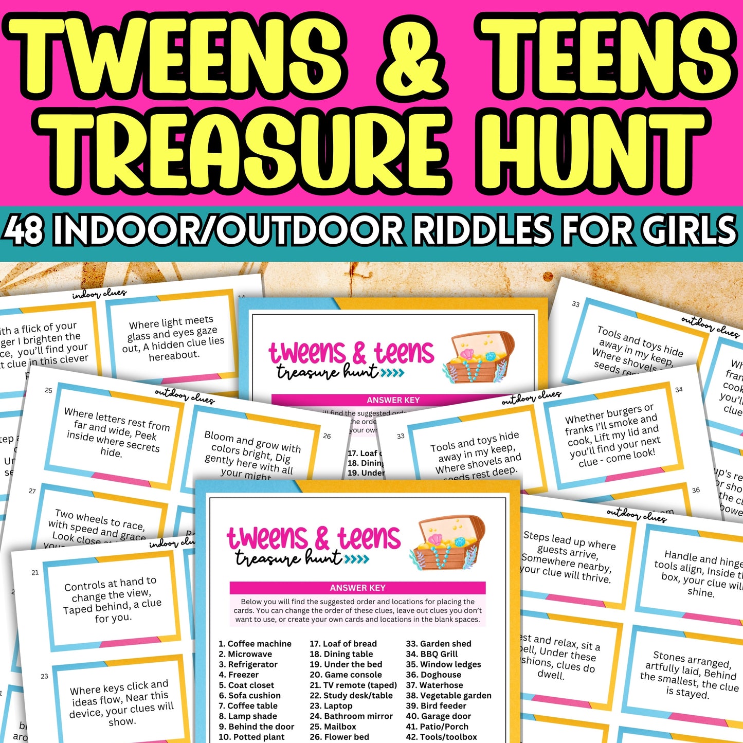 Tween Girls Scavenger Hunt