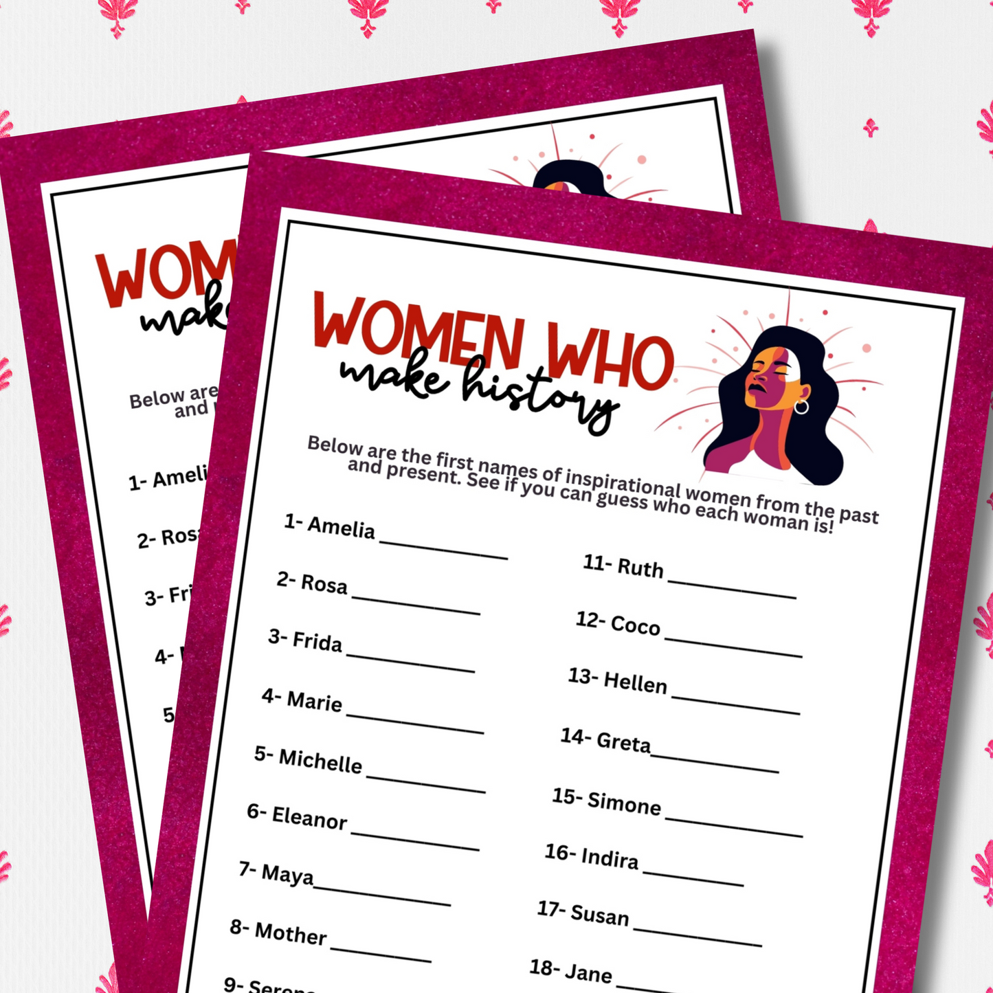 Women's History Month Guess Who?