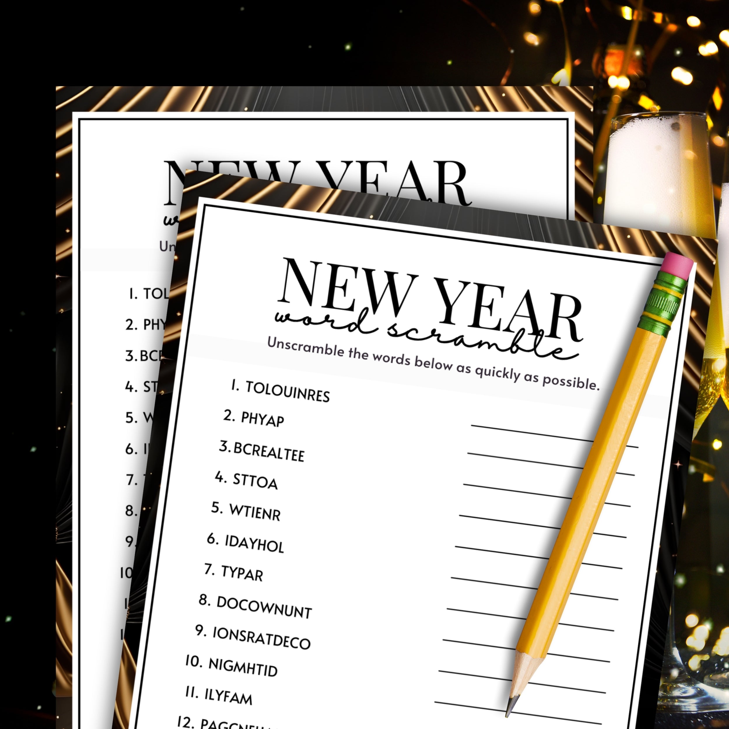 New Year s Eve Word Scramble Party Prints Press new-year-s-eve-word-scramble-party-prints-press